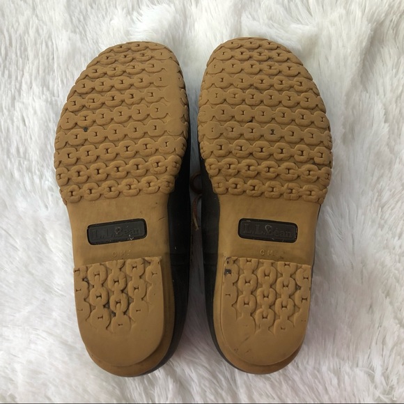 L.L. BEAN • Duck Boots Rubber Moc Tan Brown Ankle Bean Boots Size 8 - Picture 8 of 14